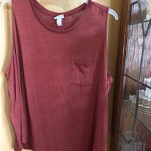 Rust Orange Tank Top